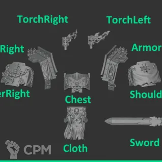 Описание картинки Black Templars Redemptor Dreadnought Upgrade pack от Kapers Point по цене 450руб | Свободный Рынок Миниатюр - СРМ