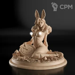 Описание картинки White Rabbit Girl Фигурка от GAS3TXD  по цене 2 900руб | Свободный Рынок Миниатюр - СРМ