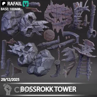 Описание картинки Bossrokk Tower от Naggaroth Night по цене 2 200руб | Свободный Рынок Миниатюр - СРМ