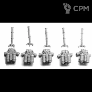 Описание картинки Salamanders Legion Pyroclasts - Backpacks от Darkminiatures по цене 376руб | Свободный Рынок Миниатюр - СРМ