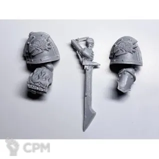 Описание картинки Salamanders Legion Pyroclasts - fist and sword от Darkminiatures по цене 188руб | Свободный Рынок Миниатюр - СРМ