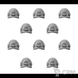 Описание картинки Iron Hands Legion MKIII Shoulder Pads от Darkminiatures по цене 376руб | Свободный Рынок Миниатюр - СРМ