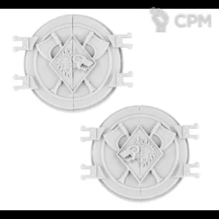 Описание картинки Space Wolves Legion Deimos Rhino Doors Set 1 от Darkminiatures по цене 418руб | Свободный Рынок Миниатюр - СРМ