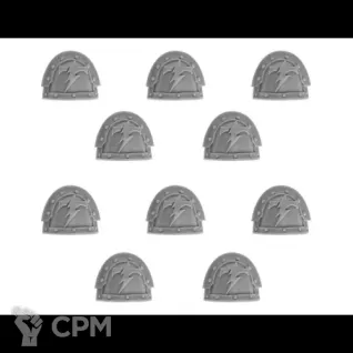 Описание картинки White Scars Mk III Shoulder Pads от Darkminiatures по цене 376руб