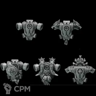 Описание картинки Space Wolves -Backpacks от NEW-MINIATURES по цене 365руб | Свободный Рынок Миниатюр - СРМ