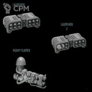 Описание картинки Space Wolves -Terminators heavy weapon от NEW-MINIATURES по цене 313руб | Свободный Рынок Миниатюр - СРМ