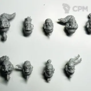 Описание картинки Space Wolves - heads от NEW-MINIATURES по цене 376руб | Свободный Рынок Миниатюр - СРМ