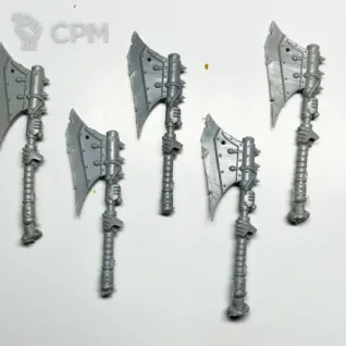 Описание картинки Traitor Herald Consul - Power Axe x 5 от NEW-MINIATURES по цене 365руб | Свободный Рынок Миниатюр - СРМ