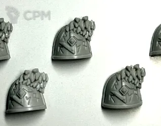 Описание картинки Space Wolves - Shoulder Pads 2 от NEW-MINIATURES по цене 330руб | Свободный Рынок Миниатюр - СРМ