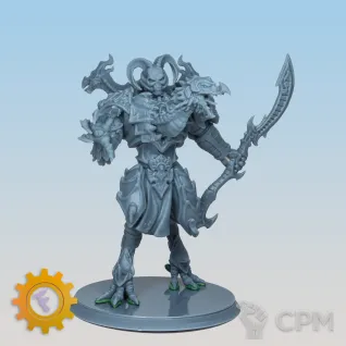 Описание картинки Thousand Sons Daemon Prince от ForgeNight по цене 1 650руб | Свободный Рынок Миниатюр - СРМ