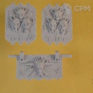 Описание картинки Death Guard Chaos Land Raider Doors от Mechanikus Forge по цене 400руб | Свободный Рынок Миниатюр - СРМ