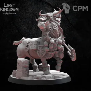 Описание картинки Bull Centaur Taur'ruk от MrMetalHorror по цене 650руб | Свободный Рынок Миниатюр - СРМ