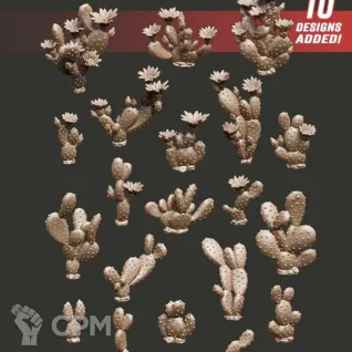 Описание картинки Кактус «кроличье ухо» от Octopus Workshop  по цене 300руб | Свободный Рынок Миниатюр - СРМ