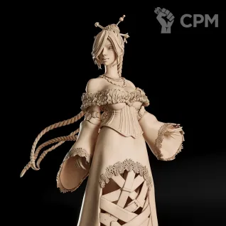 Описание картинки Lulu Фигурка (Final Fantasy) от GAS3TXD  по цене 2 900руб | Свободный Рынок Миниатюр - СРМ