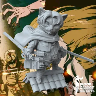 Описание картинки Леви | Коллекционная миниатюра 70 мм от Blood Carrot Knights по цене 1 350руб | Свободный Рынок Миниатюр - СРМ