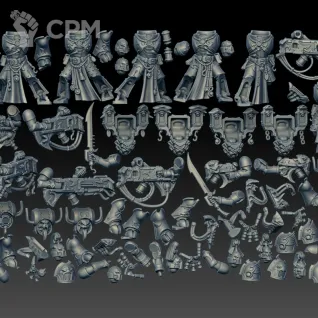 Описание картинки Noise Marines от AxeL's Forge по цене 1 750руб | Свободный Рынок Миниатюр - СРМ