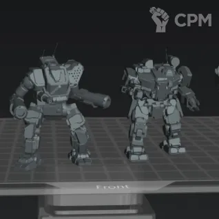 Описание картинки Набор из 4 мехов на старт / 4 robots for BattleTech от 3D6 по цене 750руб | Свободный Рынок Миниатюр - СРМ
