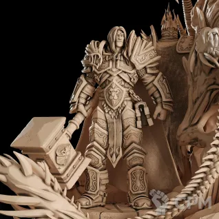 Описание картинки Arthas Menethil Lich King Диорама (World of Warcraft) от GAS3TXD  по цене 19 900руб | Свободный Рынок Миниатюр - СРМ