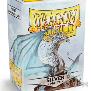 Описание картинки Протекторы Dragon Shield - Dragon Shield Protector - Matte Silver от Дауран по цене 1 100руб | Свободный Рынок Миниатюр - СРМ
