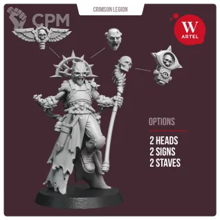 Описание картинки Warlock of Crimson Legion от Артель W по цене 800руб | Свободный Рынок Миниатюр - СРМ