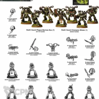 Описание картинки Plague Marines Squad от KonStar по цене 6 500руб | Свободный Рынок Миниатюр - СРМ