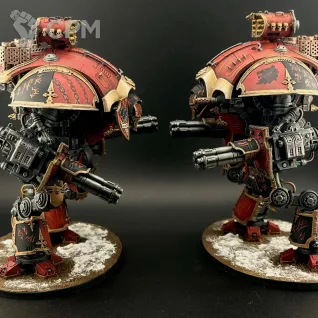 Описание картинки Армия Chaos Knights от Kisinamorda по цене 160 000руб | Свободный Рынок Миниатюр - СРМ