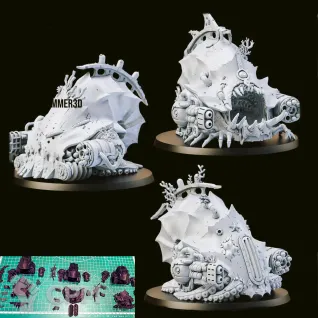 Описание картинки 3 Haulers Death Guard в комплекте с базами от Vampir4612 по цене 900руб | Свободный Рынок Миниатюр - СРМ