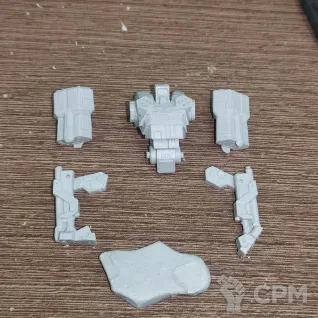 Описание картинки HawkWolf HWK-4F (80 тонн) от Dwarf Pirate Foundry по цене 500руб | Свободный Рынок Миниатюр - СРМ
