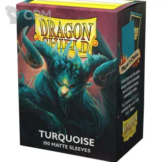 Описание картинки Протекторы Dragon Shield - Dragon Shield Protector - Matte Turquoise (100шт) от Дауран по цене 1 100руб | Свободный Рынок Миниатюр - СРМ