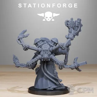 Описание картинки Tech-Priest Enginseer от Мастерская 3D Gia по цене 650руб | Свободный Рынок Миниатюр - СРМ