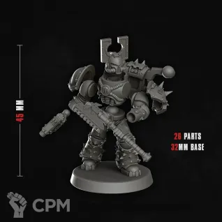 Описание картинки Khorne berzerker x3 от 3Д печать миниатюр по цене 1 126руб | Свободный Рынок Миниатюр - СРМ