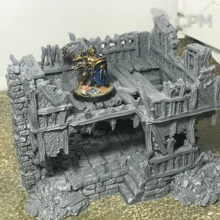 Описание картинки Руины Таунхауса от 3D Wargaming по цене 4 200руб | Свободный Рынок Миниатюр - СРМ