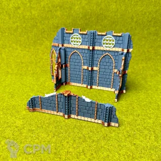 Описание картинки Террейн Battle Nun set Руины средние 1 от Миниатюры и фигурки по цене 500руб | Свободный Рынок Миниатюр - СРМ