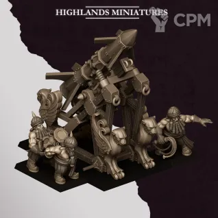 Описание картинки Chaos Dwarfs/Marduk Rocket от Barduck Miniatures по цене 1 499руб | Свободный Рынок Миниатюр - СРМ