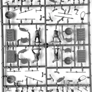 Описание картинки Persian Unarmoured Spearman от Base 28 по цене 3 894руб | Свободный Рынок Миниатюр - СРМ