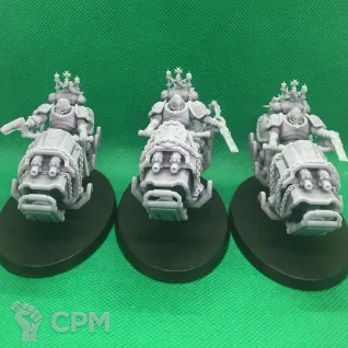 Описание картинки Black Templar Outriders от Templar Forge по цене 1 498руб | Свободный Рынок Миниатюр - СРМ