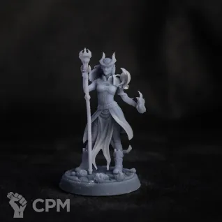 Описание картинки Тифлинг/Маг/Чародей/Жрец от Dark Craft Hobby по цене 360руб | Свободный Рынок Миниатюр - СРМ
