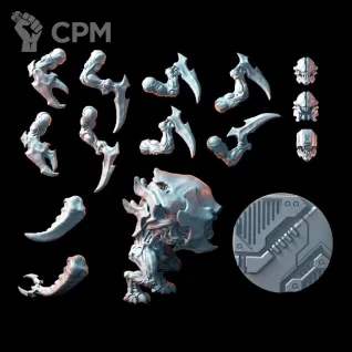 Описание картинки Картифексы 3 шт (Тираниды) 1V базы 60мм от Mind Mash print  по цене 1 980руб | Свободный Рынок Миниатюр - СРМ
