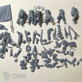 Описание картинки Cadian Command Squad от SaJRa по цене 700руб | Свободный Рынок Миниатюр - СРМ
