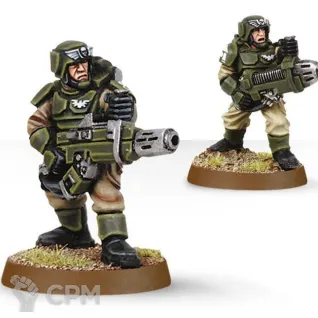 Описание картинки Cadian with Plasma Gun and Meltagun от Hellraiser по цене 350руб | Свободный Рынок Миниатюр - СРМ