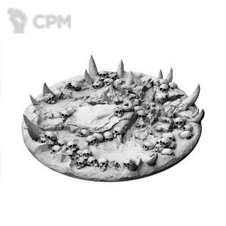 Описание картинки Topper 80 мм Chaos Skulls от 3D Print Workshop по цене 337руб | Свободный Рынок Миниатюр - СРМ