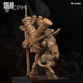 Описание картинки Tauren Chieftain от Naggaroth Night по цене 2 000руб | Свободный Рынок Миниатюр - СРМ