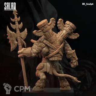 Описание картинки Tauren Chieftain от Naggaroth Night по цене 2 000руб | Свободный Рынок Миниатюр - СРМ