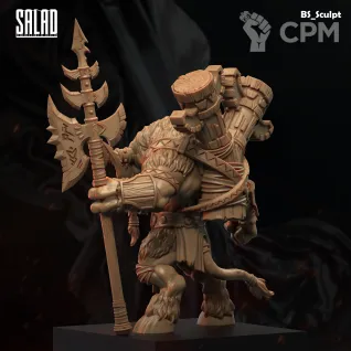 Описание картинки Tauren Chieftain от Naggaroth Night по цене 2 000руб | Свободный Рынок Миниатюр - СРМ