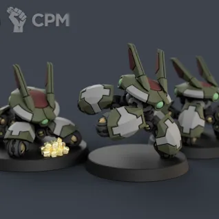 Описание картинки Tau Fire Warriors [Alternative, New, Drones] от Tridax Forge по цене 490руб | Свободный Рынок Миниатюр - СРМ
