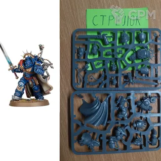 Описание картинки Captain in Gravis Armor (Оригинал) от CTPEJIOK по цене 3 500руб | Свободный Рынок Миниатюр - СРМ
