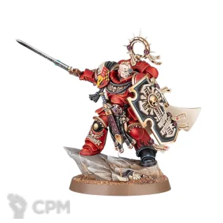 Описание картинки Captain with Relic Shield Armageddon от Mechanikus Forge по цене 800руб | Свободный Рынок Миниатюр - СРМ