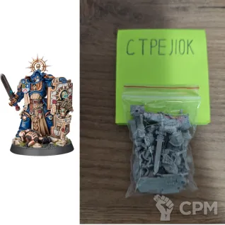 Описание картинки Captain with Relic Shield (Литье) от Барахолка CTPEJIKA по цене 500руб | Свободный Рынок Миниатюр - СРМ