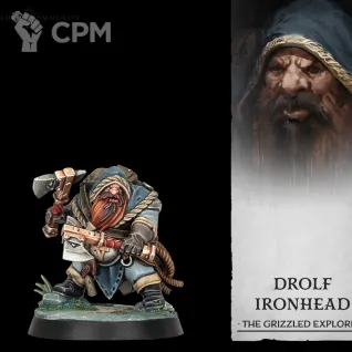 Описание картинки Drolf Ironhead от Mechanikus Forge по цене 600руб | Свободный Рынок Миниатюр - СРМ