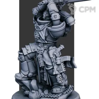Описание картинки Black Templars Marshal от Печатный подвальчик по цене 315руб | Свободный Рынок Миниатюр - СРМ